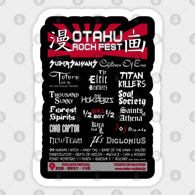 Otaku Rock Fest Sticker by EagleFlyFree
